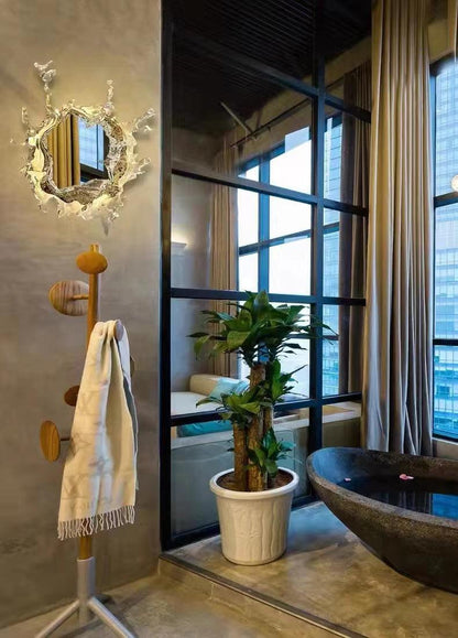 Water Drop Mirror Wall Lamp - Adjustable Brightness, Elegant Design