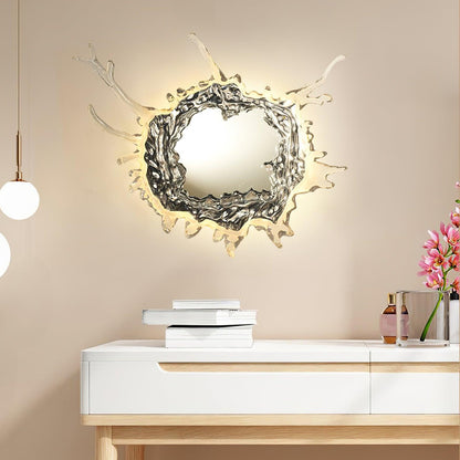 Water Drop Mirror Wall Lamp - Adjustable Brightness, Elegant Design