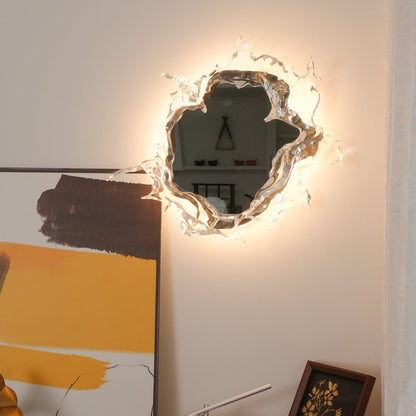 Water Drop Mirror Wall Lamp - Adjustable Brightness, Elegant Design