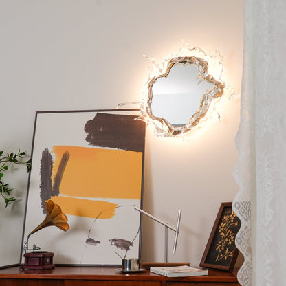 Water Drop Mirror Wall Lamp - Adjustable Brightness, Elegant Design