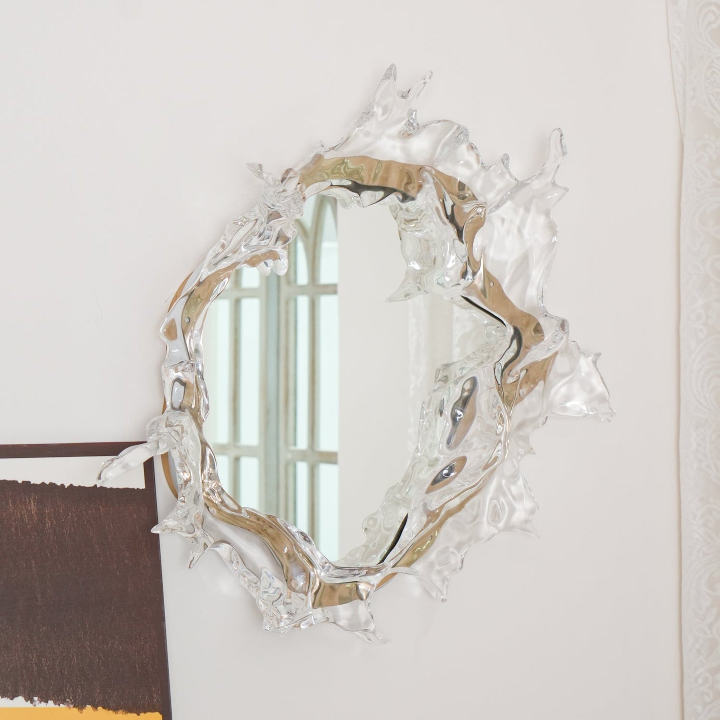 Water Drop Mirror Wall Lamp - Adjustable Brightness, Elegant Design