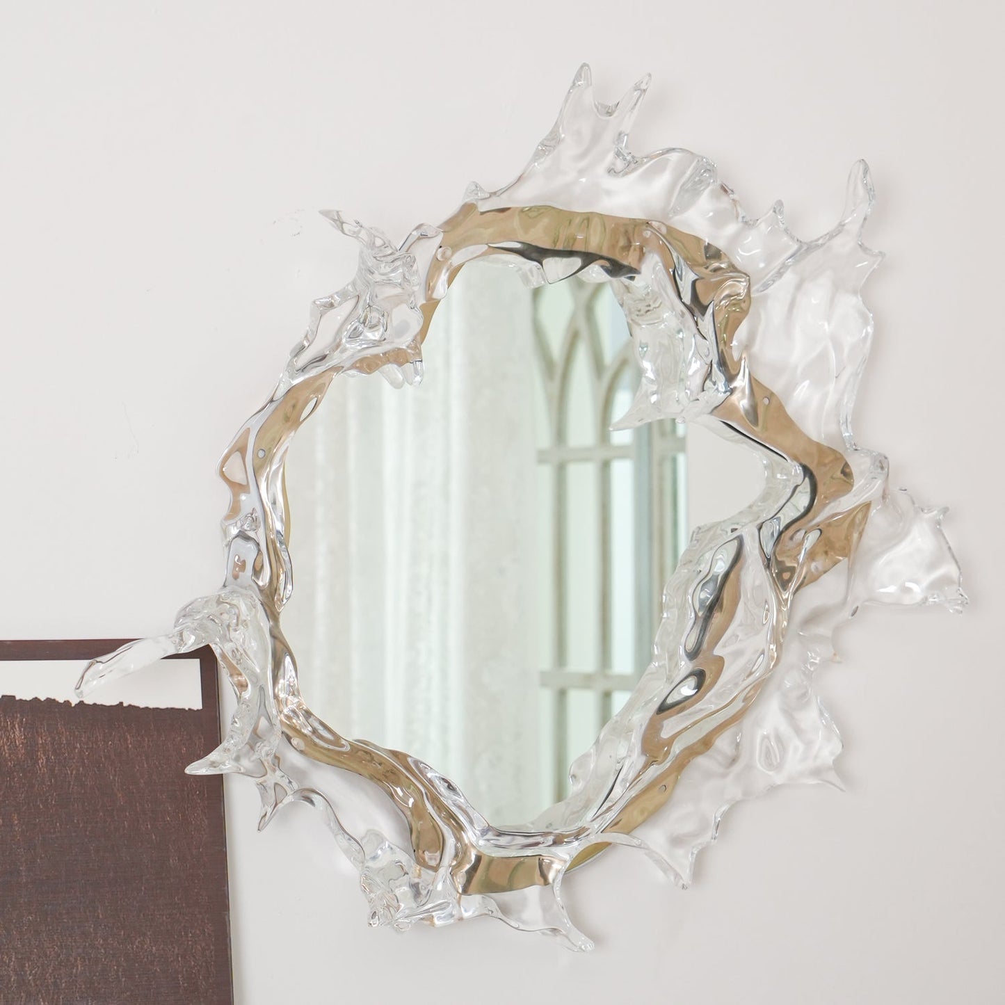 Water Drop Mirror Wall Lamp - Adjustable Brightness, Elegant Design