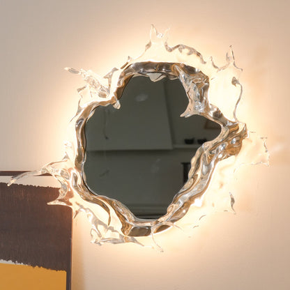 Water Drop Mirror Wall Lamp - Adjustable Brightness, Elegant Design