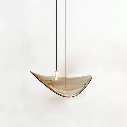 Elegant Wave Floating Leaf Chandelier with Adjustable Brightness & Eco