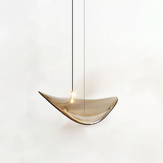 Elegant Wave Floating Leaf Chandelier with Adjustable Brightness & Eco