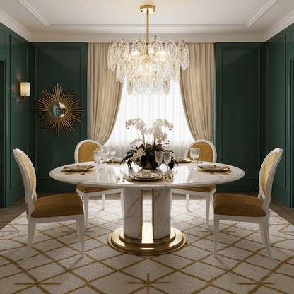 Elegant Wave Glass Chandelier - Modern Design with Adjustable Height