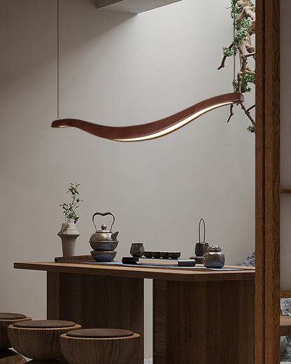 Waveform Chandelier - Modern Design with Adjustable Brightness & LED L