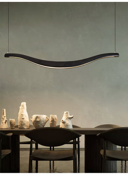 Waveform Chandelier - Modern Design with Adjustable Brightness & LED L