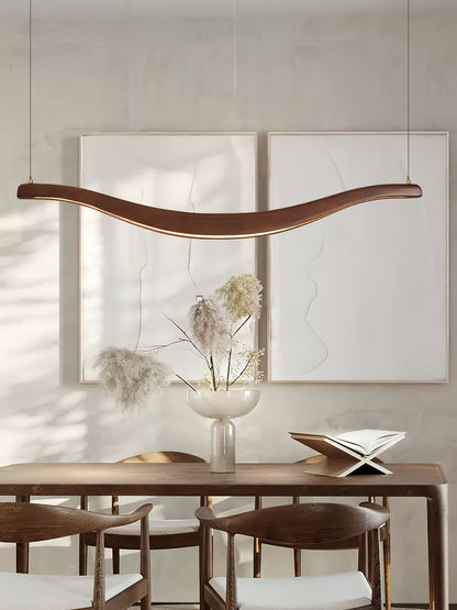 Waveform Chandelier - Modern Design with Adjustable Brightness & LED L