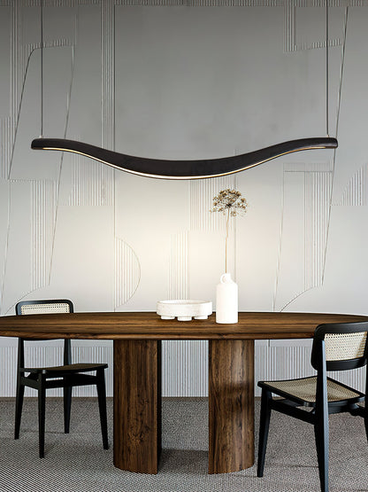 Waveform Chandelier - Modern Design with Adjustable Brightness & LED L