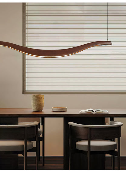 Waveform Chandelier - Modern Design with Adjustable Brightness & LED L