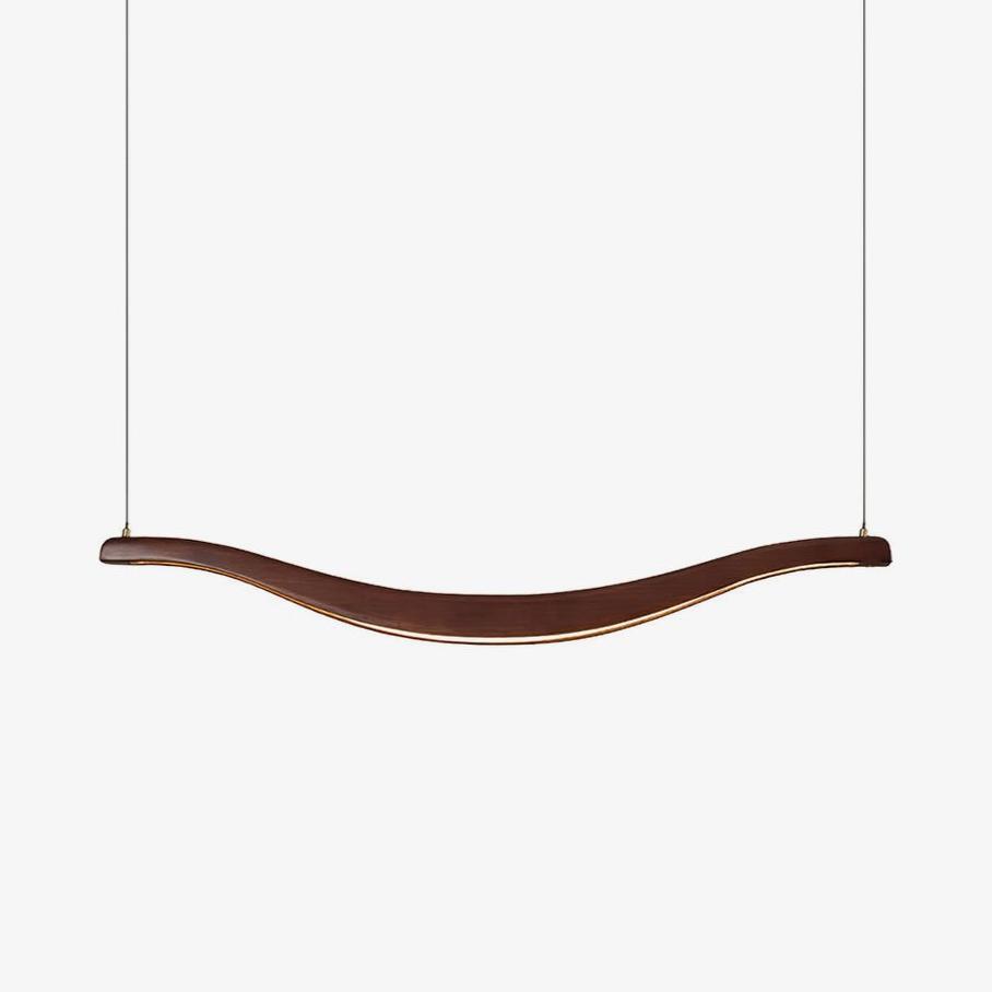 Waveform Chandelier - Modern Design with Adjustable Brightness & LED L