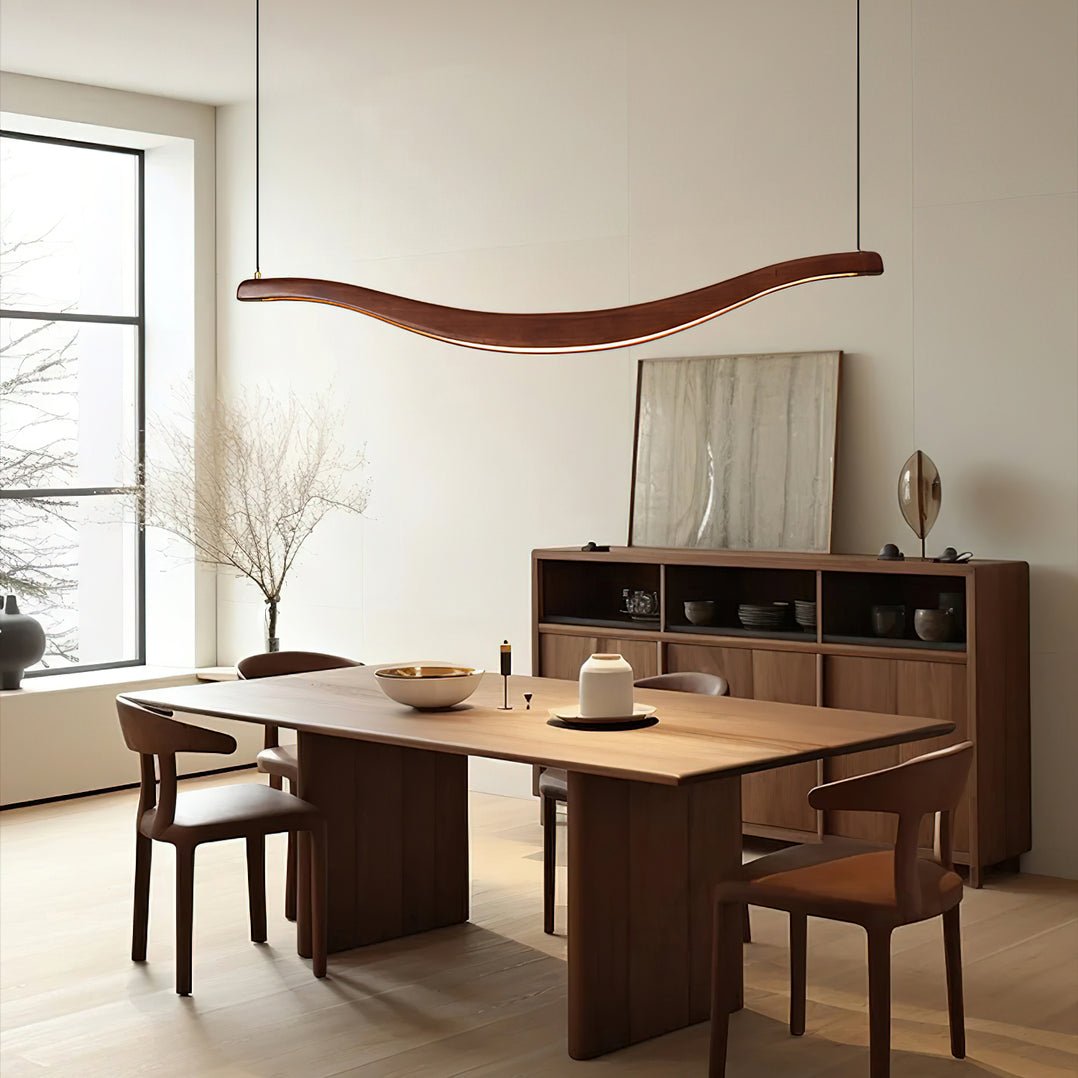 Waveform Chandelier - Modern Design with Adjustable Brightness & LED L