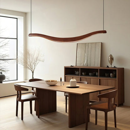 Waveform Chandelier - Modern Design with Adjustable Brightness & LED L