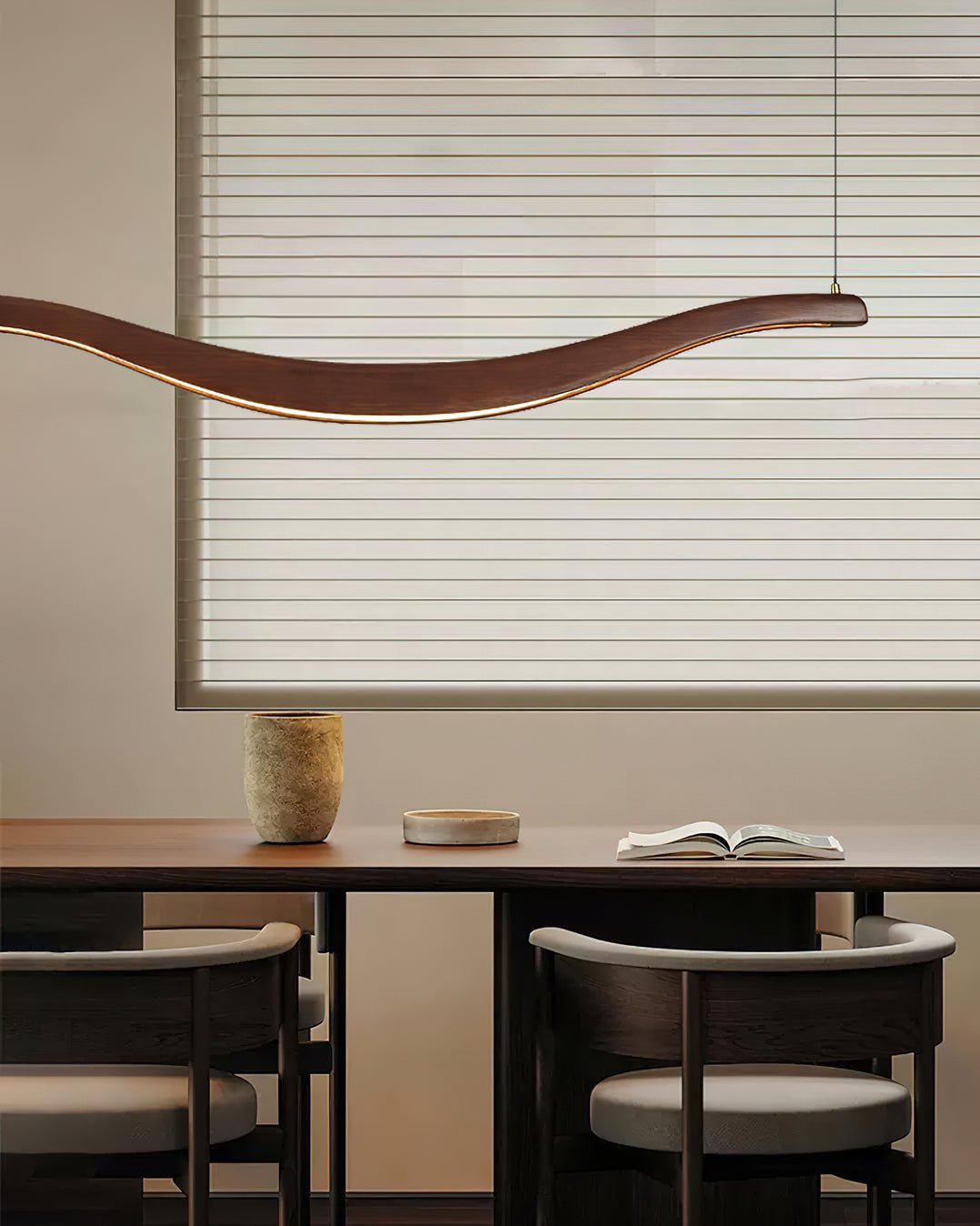 Waveform Chandelier - Modern Design with Adjustable Brightness & LED L