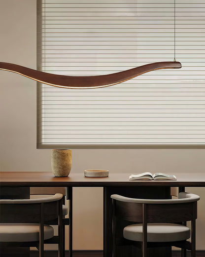 Waveform Chandelier - Modern Design with Adjustable Brightness & LED L
