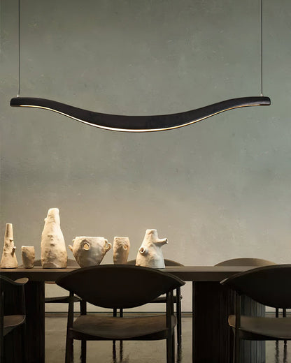 Waveform Chandelier - Modern Design with Adjustable Brightness & LED L