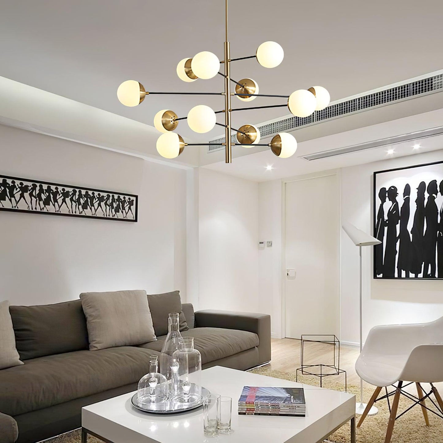 Waverly Chandelier - Elegant Lighting Fixture with Adjustable Height &