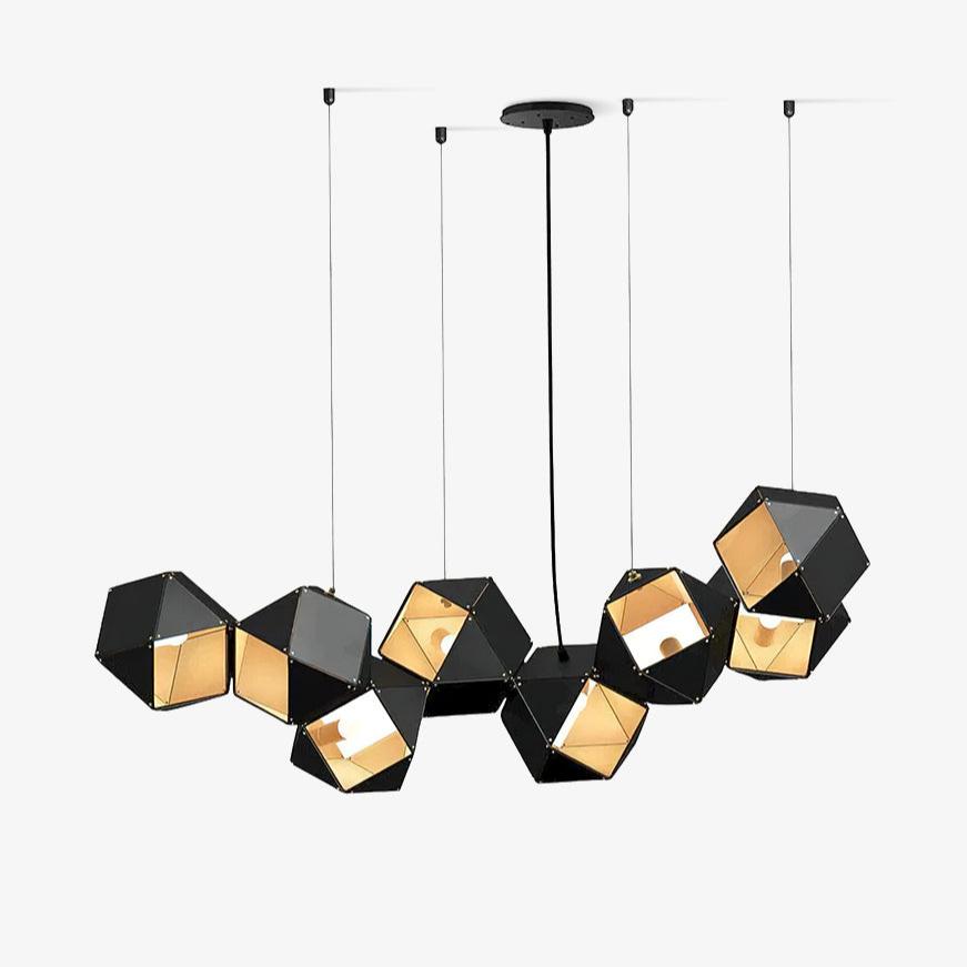 Facet Modular Chandelier - Customizable Design with LED Compatibility