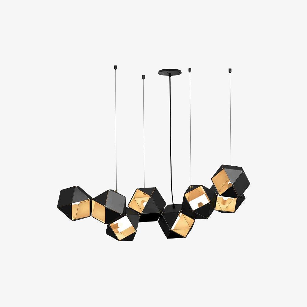 Facet Modular Chandelier - Customizable Design with LED Compatibility
