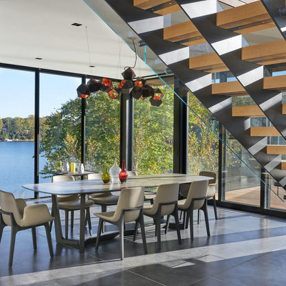 Facet Modular Chandelier - Customizable Design with LED Compatibility