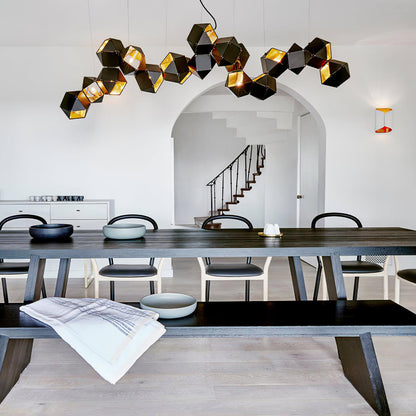 Facet Modular Chandelier - Customizable Design with LED Compatibility