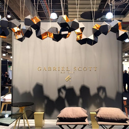 Facet Modular Chandelier - Customizable Design with LED Compatibility