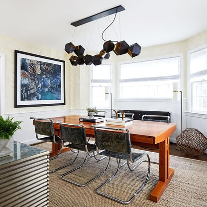 Facet Modular Chandelier - Customizable Design with LED Compatibility
