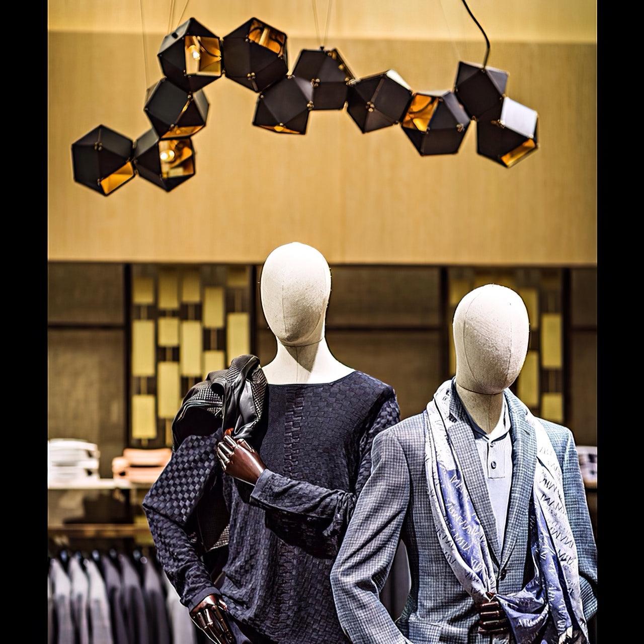 Facet Modular Chandelier - Customizable Design with LED Compatibility