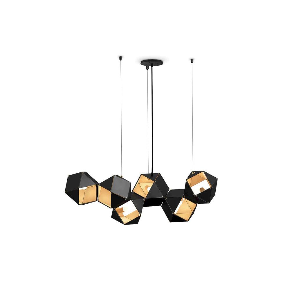 Facet Modular Chandelier - Customizable Design with LED Compatibility