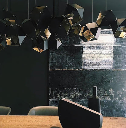 Facet Modular Chandelier - Customizable Design with LED Compatibility
