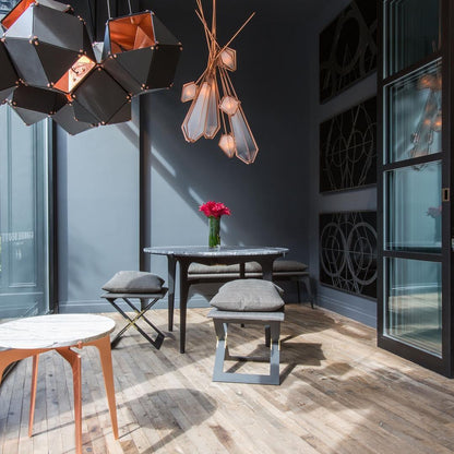 Facet Modular Chandelier - Customizable Design with LED Compatibility