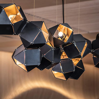 Facet Modular Chandelier - Customizable Design with LED Compatibility