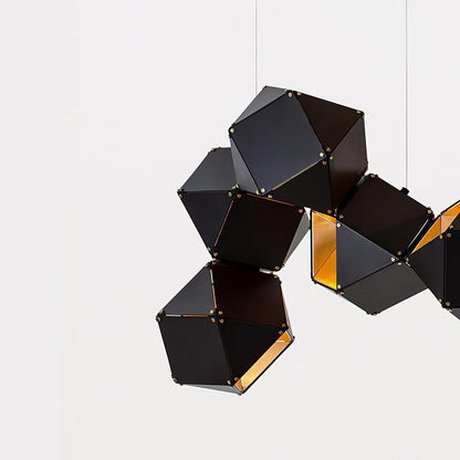 Facet Modular Chandelier - Customizable Design with LED Compatibility