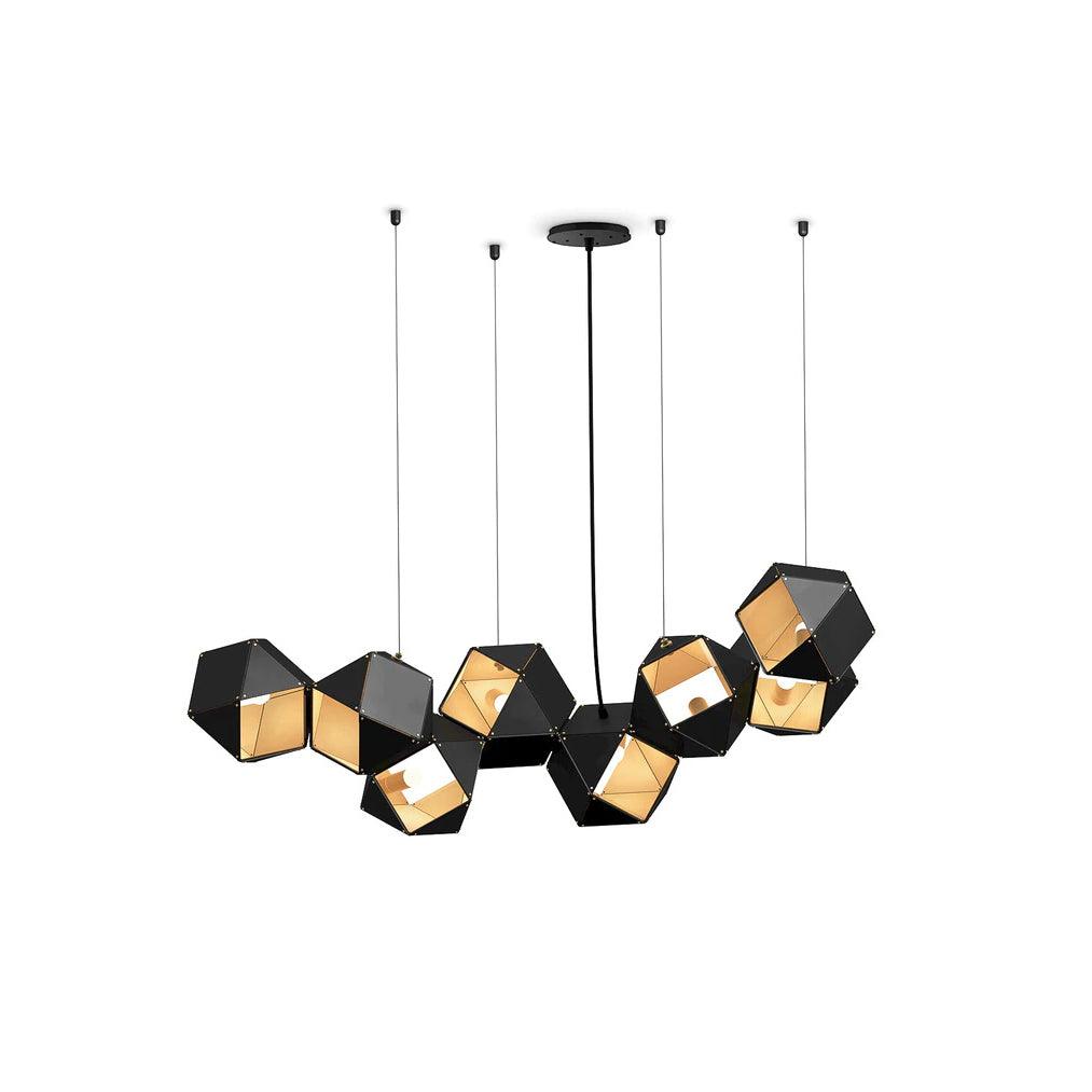 Facet Modular Chandelier - Customizable Design with LED Compatibility