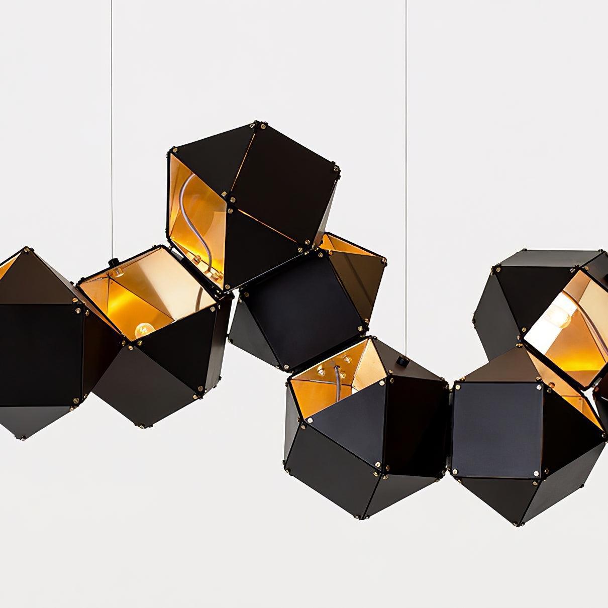 Facet Modular Chandelier - Customizable Design with LED Compatibility