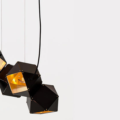 Facet Modular Chandelier - Customizable Design with LED Compatibility