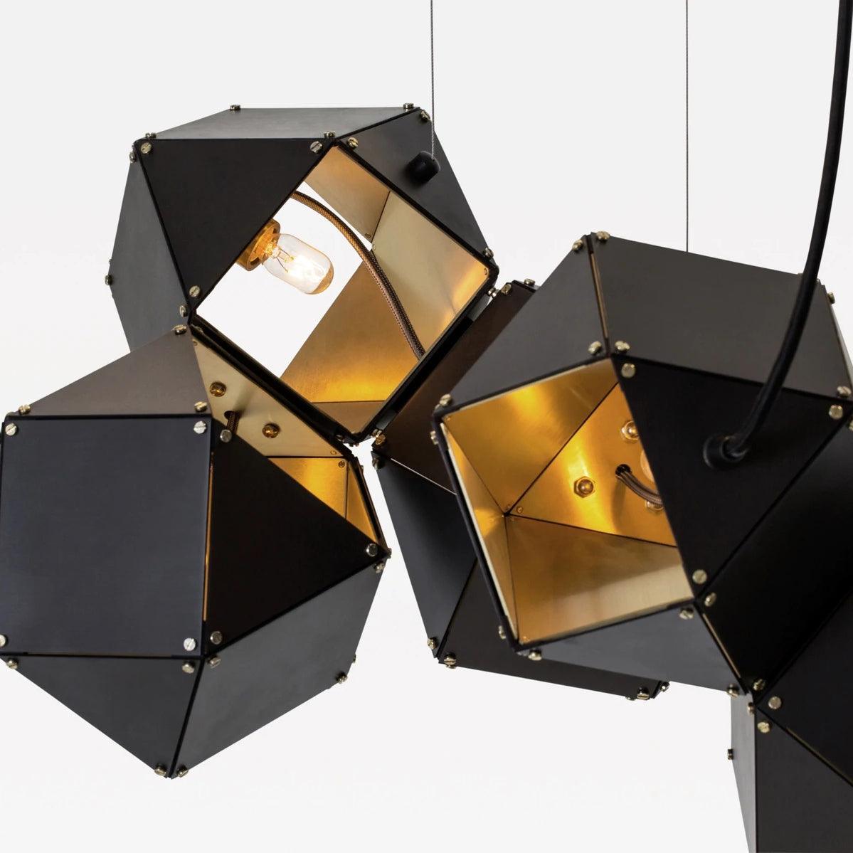 Facet Modular Chandelier - Customizable Design with LED Compatibility