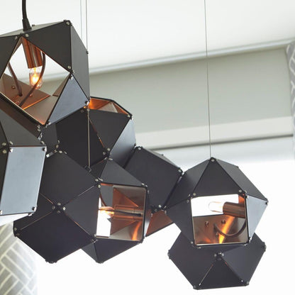 Facet Modular Chandelier - Customizable Design with LED Compatibility