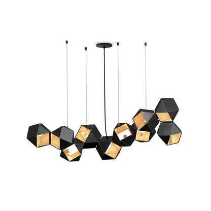 Facet Modular Chandelier - Customizable Design with LED Compatibility