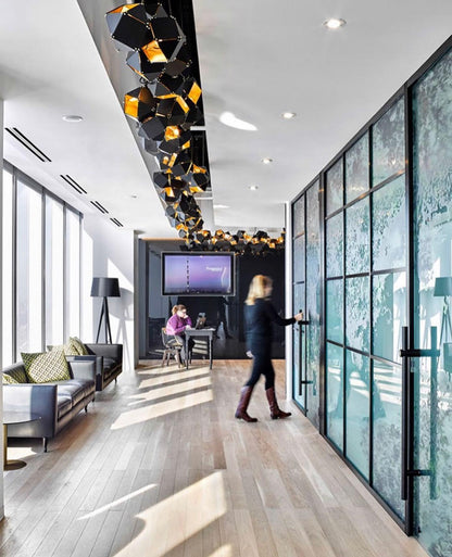 Facet Modular Chandelier - Customizable Design with LED Compatibility