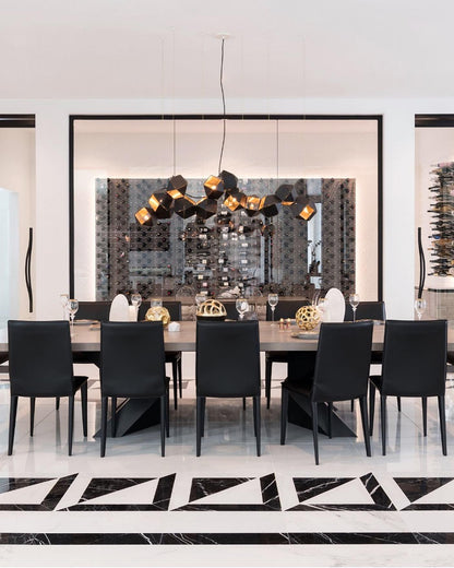 Facet Modular Chandelier - Customizable Design with LED Compatibility