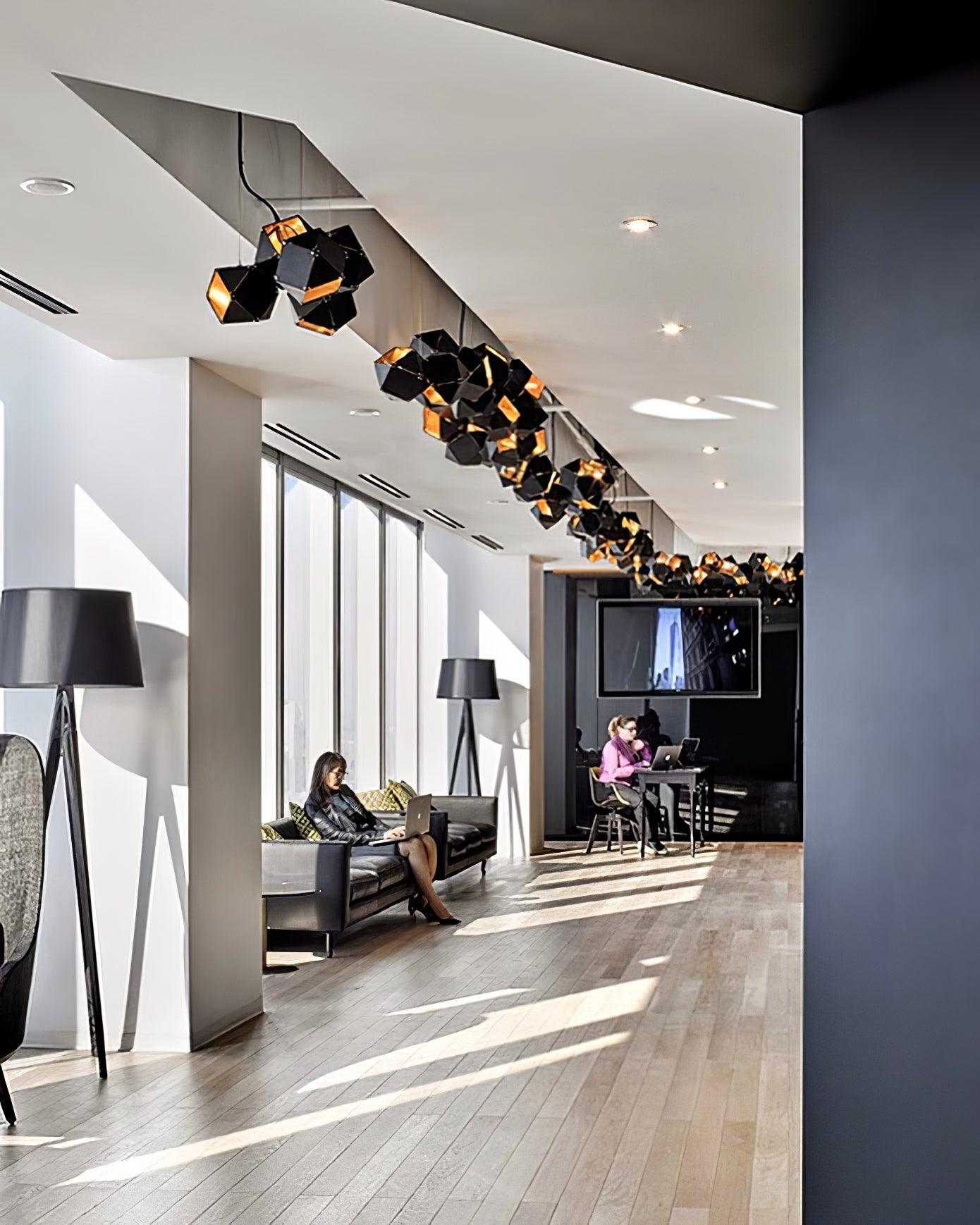 Facet Modular Chandelier - Customizable Design with LED Compatibility