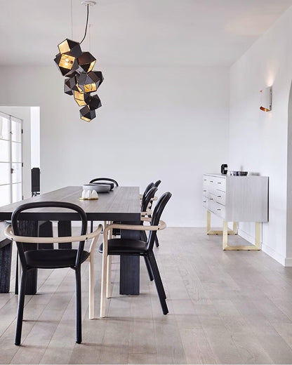 Facet Modular Chandelier - Customizable Design with LED Compatibility