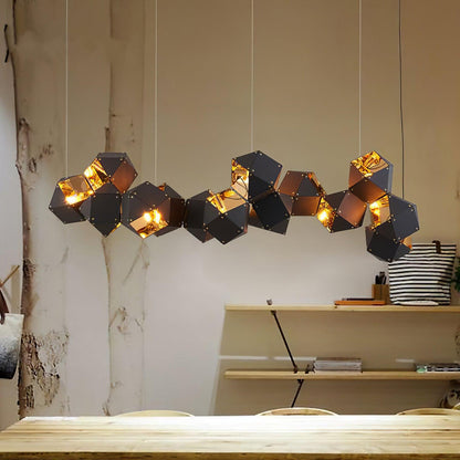 Facet Modular Chandelier - Customizable Design with LED Compatibility