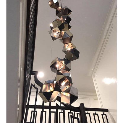 Facet Modular Chandelier - Customizable Design with LED Compatibility