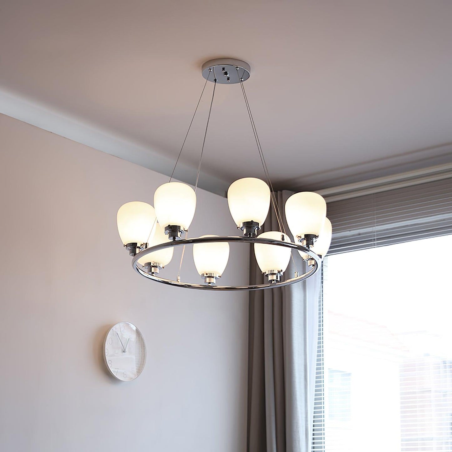 Elegant Werner Chandelier - Adjustable Height, Energy-Efficient LED