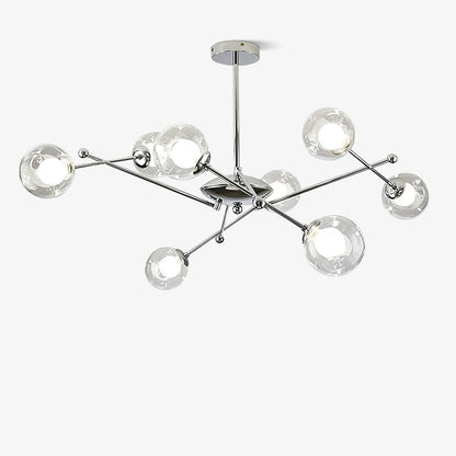Sputnik Chandelier - Modern Design, Adjustable Brightness, 6 Lights