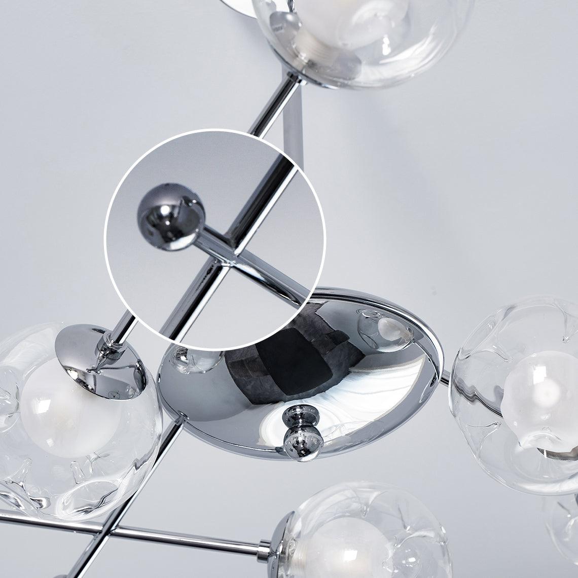 Sputnik Chandelier - Modern Design, Adjustable Brightness, 6 Lights