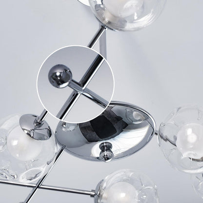 Sputnik Chandelier - Modern Design, Adjustable Brightness, 6 Lights